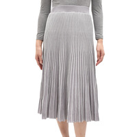 three dots(スリードッツ)<BR>PT301Y カラーブロック ストライプスカート レディース 正規品