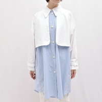 MM6 MAISON MARGIELA(エムエム6 メゾン マルジェラ)<BR>S32AM0298 ストライプ レイヤードシャツワンピース レディース 正規品